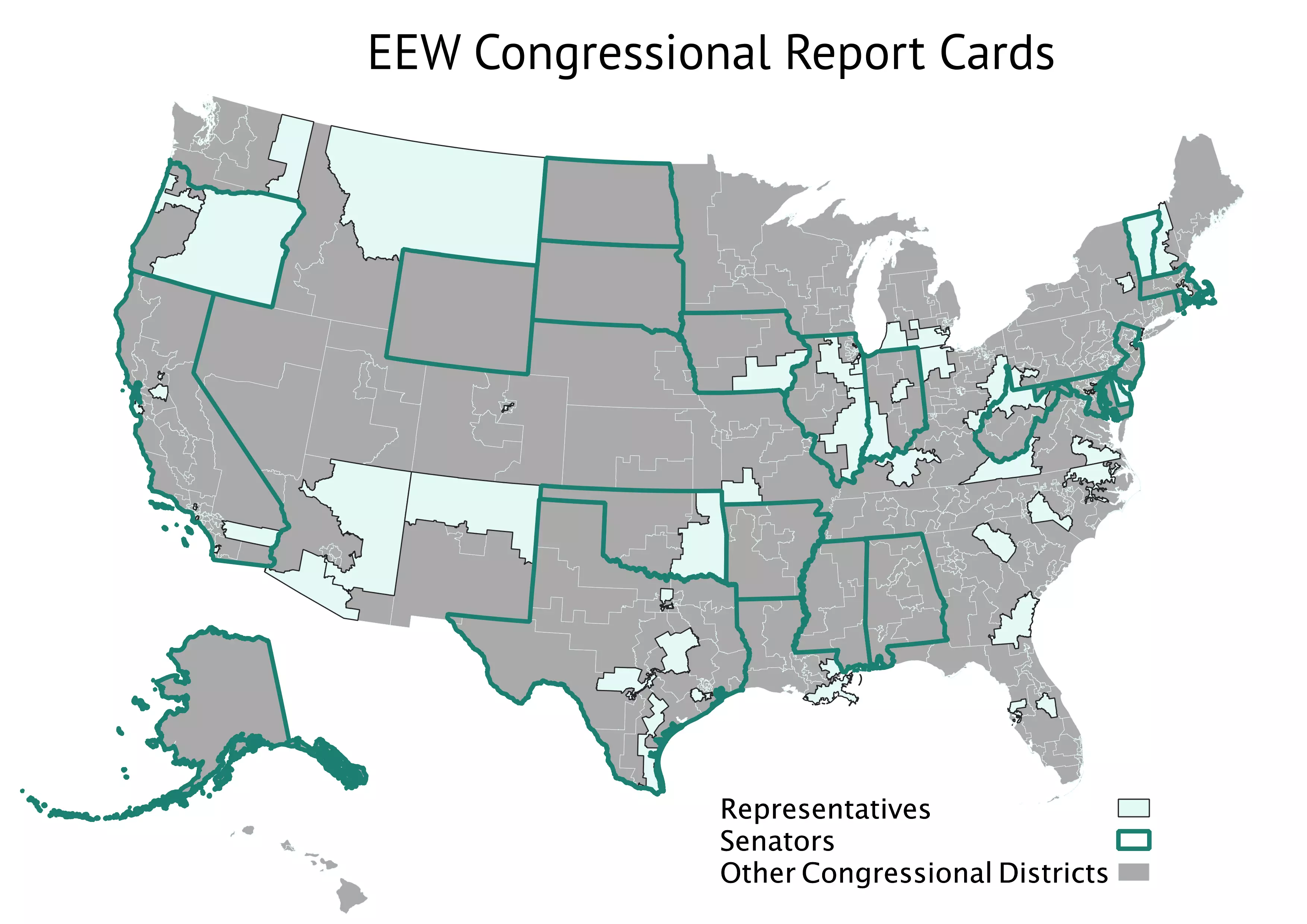 Map of Congressional Report Cards